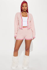 Playboy Princess Rhinestone Cozy Top - Pink
