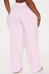 Von Dutch Rhinestone Wide Leg Pant - Pink