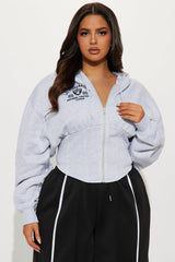 Always A Raider Corset Hoodie - Heather Grey