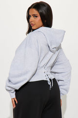 Always A Raider Corset Hoodie - Heather Grey