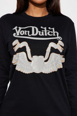 Von Dutch Hit The Road Long Sleeve Top - Black