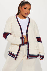 Rich Again Sweater Pant Set - Cream/combo
