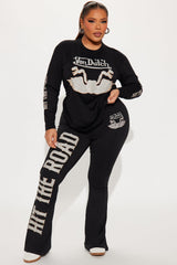 Von Dutch Hit The Road Long Sleeve Top - Black