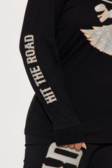 Von Dutch Hit The Road Long Sleeve Top - Black