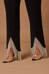 Sadie Pearl Pant - Black