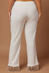 Sadie Pearl Pant - White
