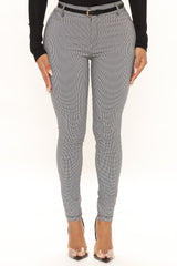 Keep It Up Plaid Pants - Black/combo