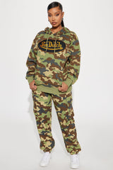 Von Dutch Camo Patch Hoodie - Camouflage