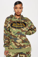 Von Dutch Camo Patch Hoodie - Camouflage