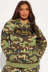 Von Dutch Camo Patch Hoodie - Camouflage