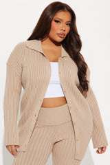 Charlotte Sweater Pant Set - Taupe