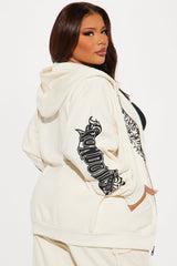 Von Dutch Novelty Print Sweatshirt - Cream/combo