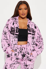 Von Dutch Masterpiece Zip Up Hoodie - Pink/combo