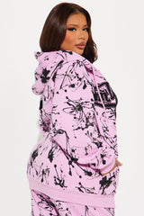 Von Dutch Masterpiece Zip Up Hoodie - Pink/combo