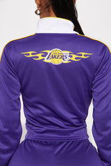 Lakers Halftime Zip Up Jacket - Purple