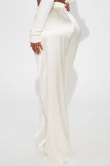 Elevate You Satin Pant - Cream