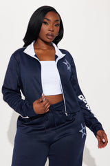Cowboys Territory Zip Up Jacket - Navy