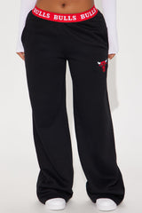 Bulls Free Throw Wide Leg Pant - Black