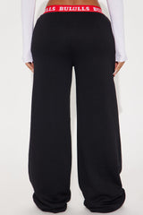 Bulls Free Throw Wide Leg Pant - Black
