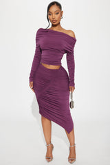 Jax Skirt Set - Plum