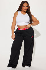 Bulls Free Throw Wide Leg Pant - Black