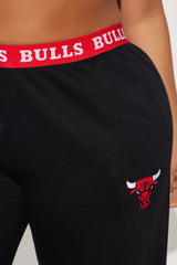 Bulls Free Throw Wide Leg Pant - Black