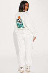 Cozy Adventures Jogger Set - Cream