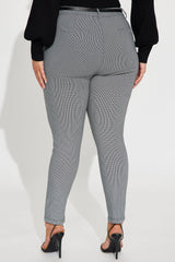 Keep It Up Plaid Pants - Black/combo