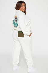 Cozy Adventures Jogger Set - Cream