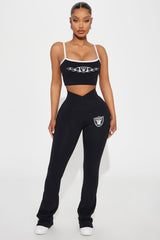 Raider Nation Crop Top - Black