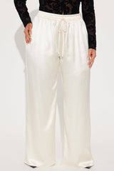 Elevate You Satin Pant - Cream