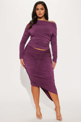 Jax Skirt Set - Plum