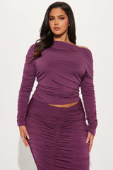 Jax Skirt Set - Plum