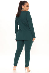 Payin' It Forward Blazer Set - Hunter