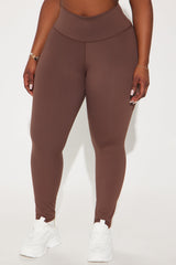 Get It Right 7/8 Active Legging - Chocolate