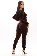 Down To Lounge Pant Set - Brown