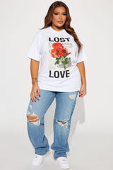 Lost In Love Graphic Tee - White
