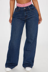 Ziggy Non Stretch Boxer Straight Leg Jeans - Dark Wash