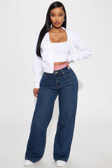 Ziggy Non Stretch Boxer Straight Leg Jeans - Dark Wash