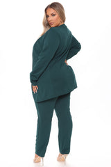 Payin' It Forward Blazer Set - Hunter