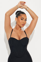 Always Elegant Bandage Skirt Set - Black