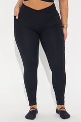 Lean Into It Super Soft Active Legging - Black