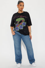 Count Your Blessings Dragon Graphic Tee - Black