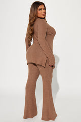Clarissa Cozy Pant Set - Mocha