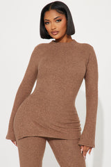 Clarissa Cozy Pant Set - Mocha