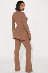 Clarissa Cozy Pant Set - Mocha