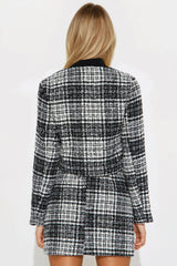Kate Tweed Mini Skirt Set - Black/combo