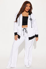 Original Sport Flare Sweatsuit Set - White/Black