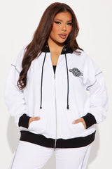 Original Sport Flare Sweatsuit Set - White/Black