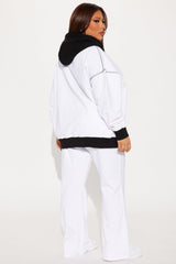 Original Sport Flare Sweatsuit Set - White/Black